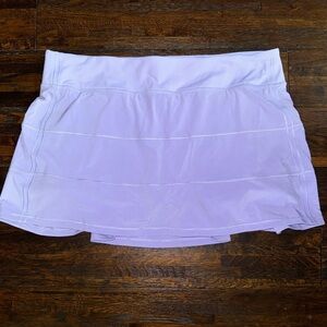 Lavender Lululemon Pace Rival Mid-Rise Skirt
